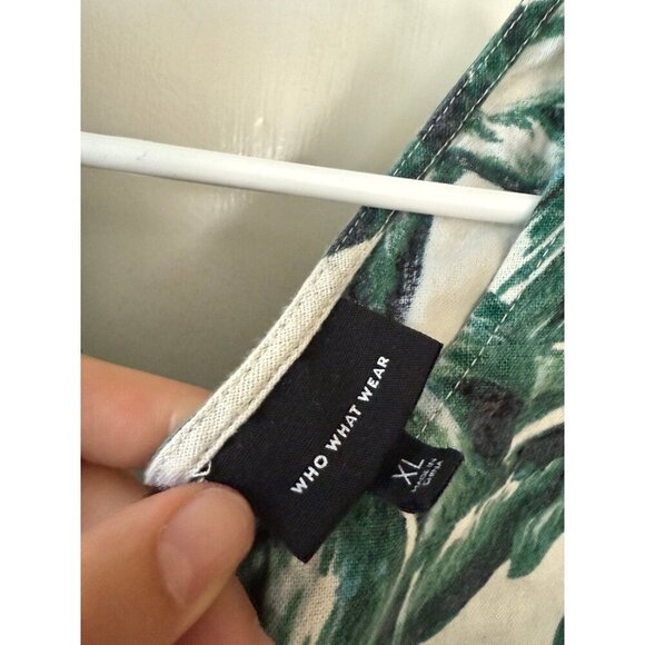 Who what Wear women’s size X-large green leaf dress - Picture 6 of 10